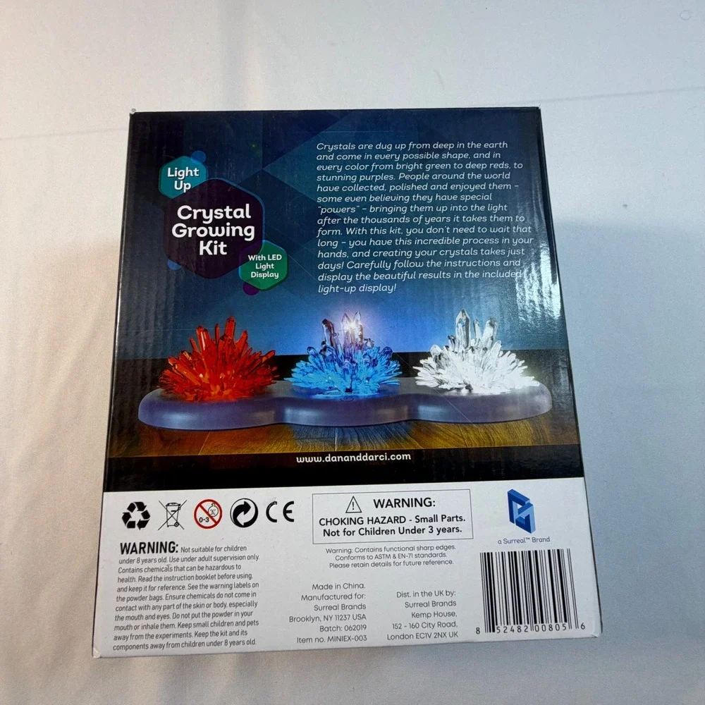 Dan&Darci Light Up Crystal Growing Kit STEM Science Geology Kit MINIEX‎
